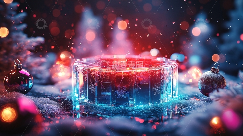 高清大图下载【趣麦麦图】冰块烛台