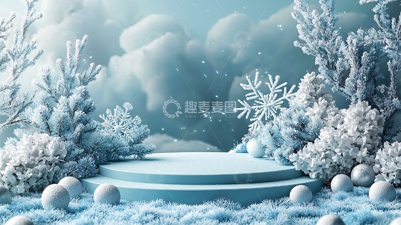 高清大图下载【趣麦麦图】冬日梦幻场景