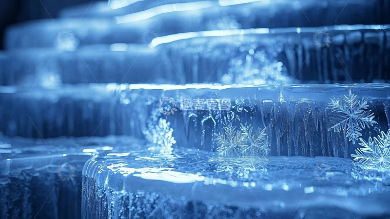 高清大图下载【趣麦麦图】冰雪阶梯