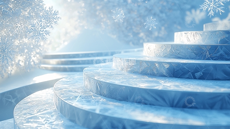 高清大图下载【趣麦麦图】冰雪阶梯
