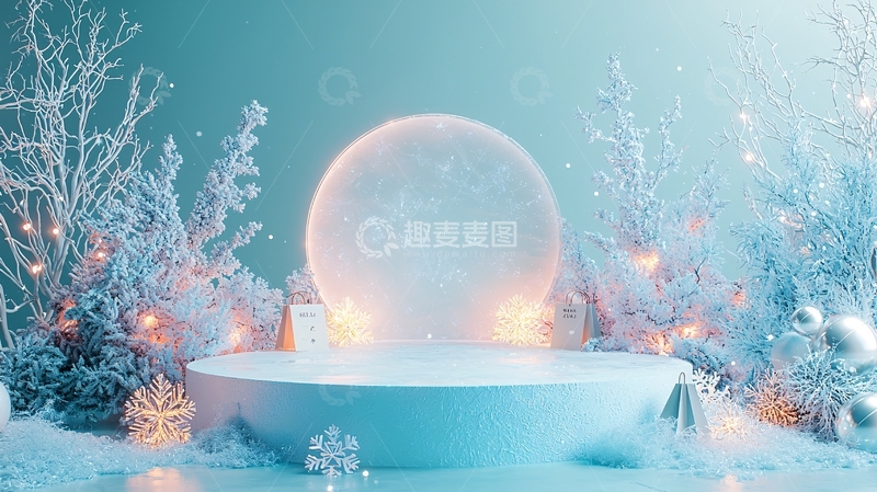 高清大图下载【趣麦麦图】冬日梦幻场景