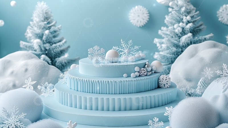 高清大图下载【趣麦麦图】冰雪圣诞节场景