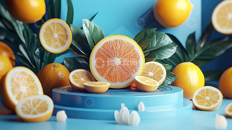 高清大图下载【趣麦麦图】柑橘类水果
