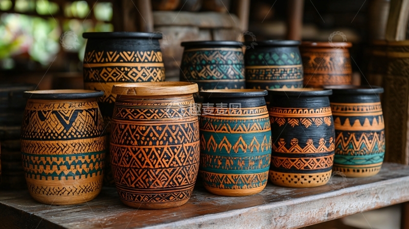 高清大图下载【趣麦麦图】印尼传统木雕工艺品