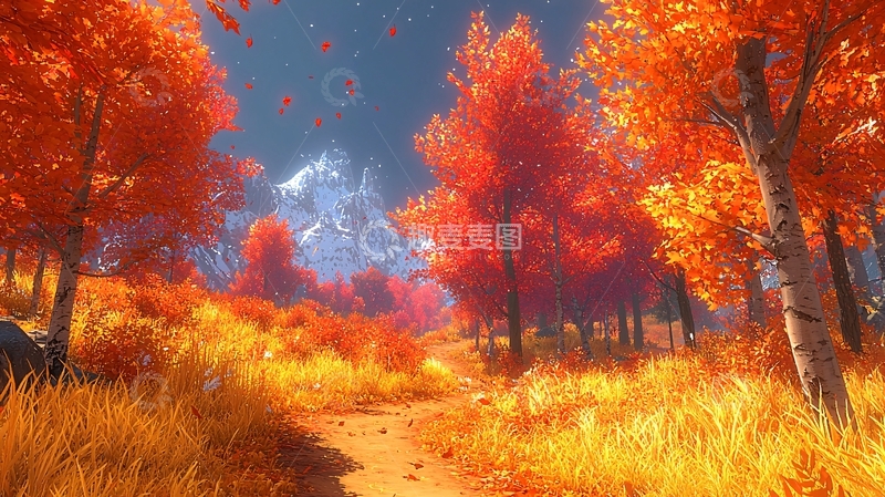 高清大图下载【趣麦麦图】秋日森林