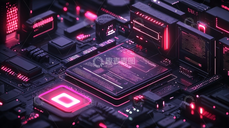 高清大图下载【趣麦麦图】科技感电路板