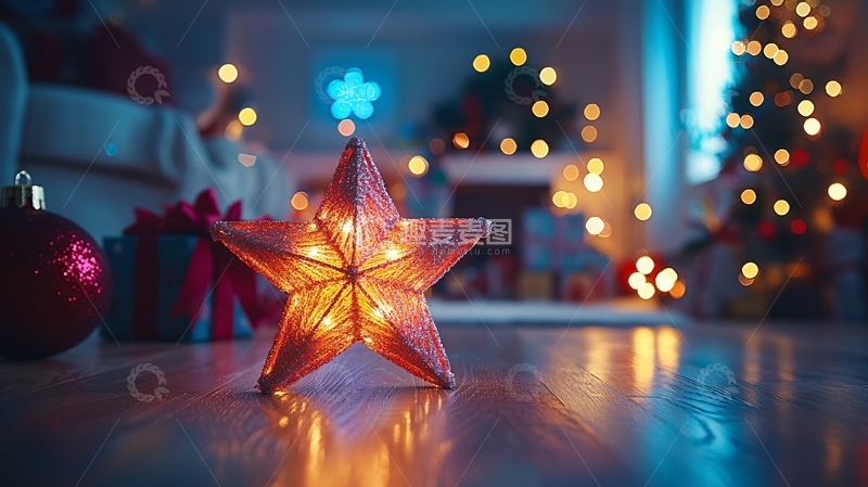 高清大图下载【趣麦麦图】温暖的圣诞星光