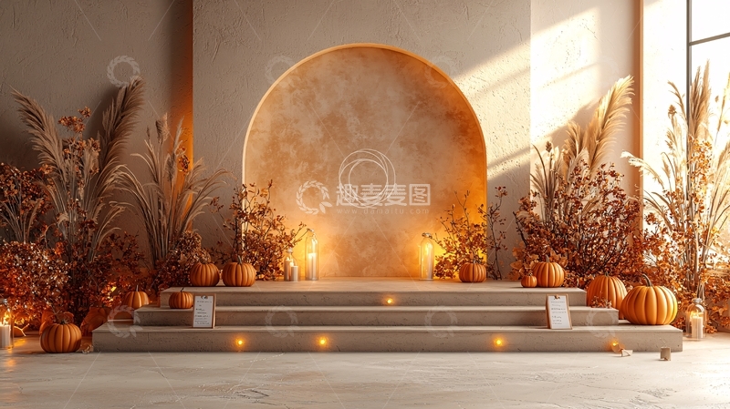 高清大图下载【趣麦麦图】秋季南瓜摆设
