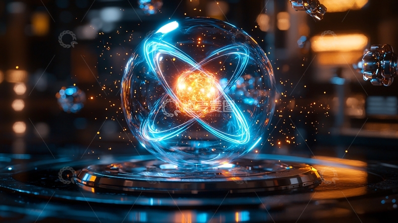 高清大图下载【趣麦麦图】原子模型