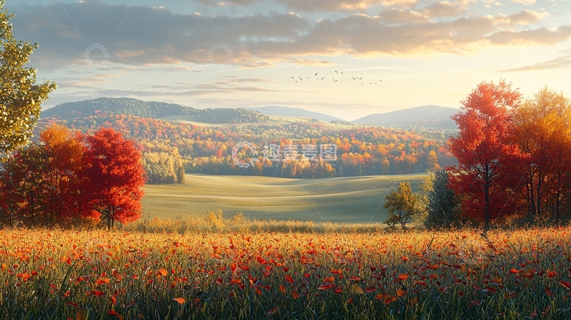 高清大图下载【趣麦麦图】秋日田园风光63