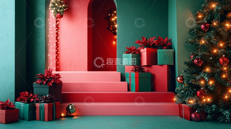 高清大图下载【趣麦麦图】圣诞节背景14