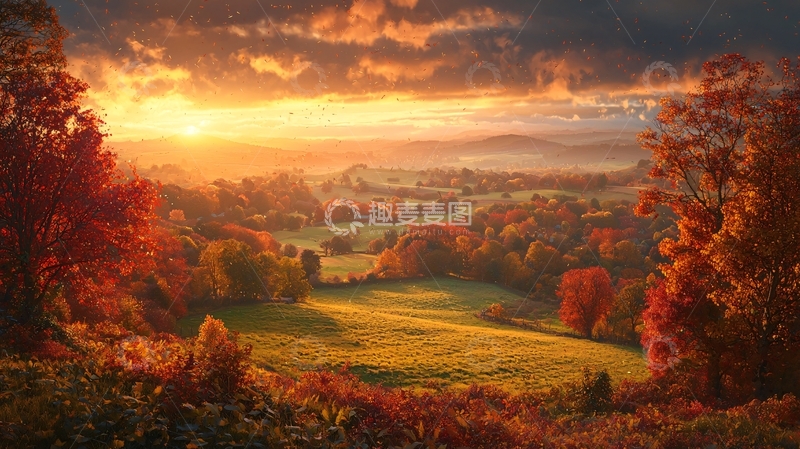 高清大图下载【趣麦麦图】秋日田园风光64