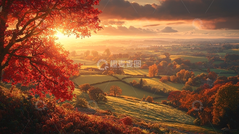 高清大图下载【趣麦麦图】秋日田园风光65