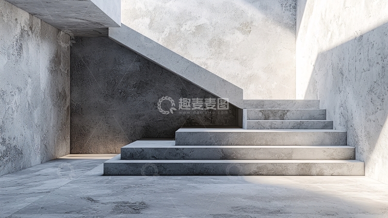 高清大图下载【趣麦麦图】水泥楼梯