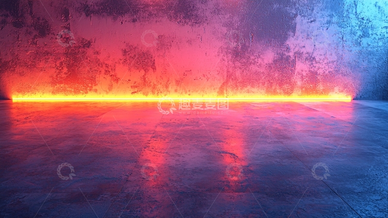 高清大图下载【趣麦麦图】霓虹灯墙面背景