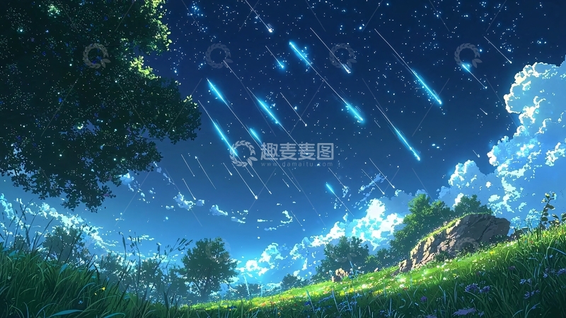 高清大图下载【趣麦麦图】流星雨