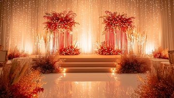 浪漫婚礼仪式背景