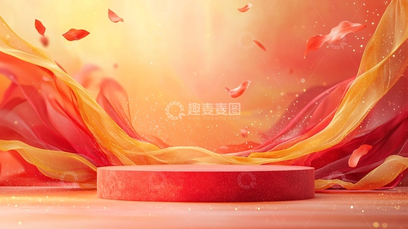 高清大图下载【趣麦麦图】飘逸丝绸背景