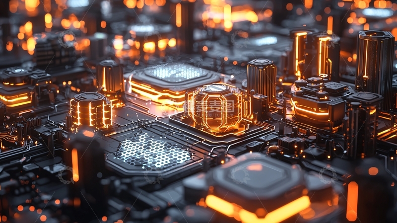 高清大图下载【趣麦麦图】未来科技感电路板