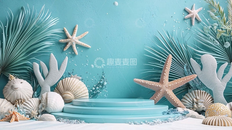 高清大图下载【趣麦麦图】蓝色背景