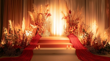 浪漫婚礼仪式背景