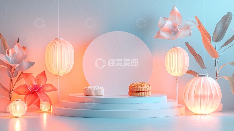 高清大图下载【趣麦麦图】梦幻轻盈质感背景