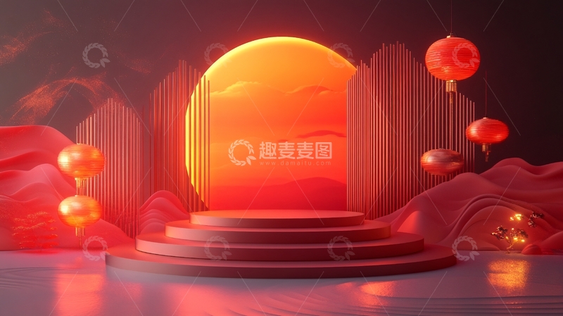 高清大图下载【趣麦麦图】中式背景