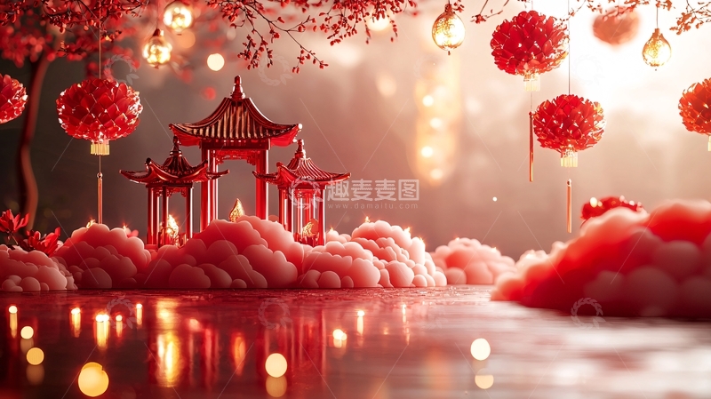 高清大图下载【趣麦麦图】中式古风意境