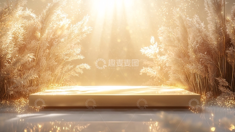 高清大图下载【趣麦麦图】金色麦穗背景