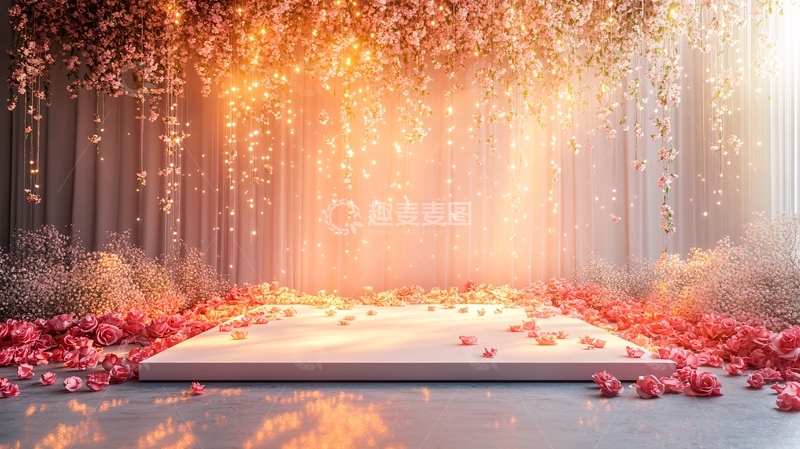 高清大图下载【趣麦麦图】梦幻森林舞台背景