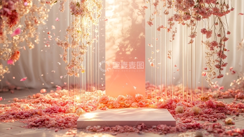 高清大图下载【趣麦麦图】粉色花海背景