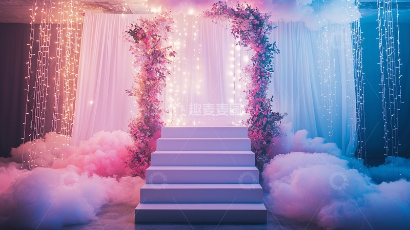 高清大图下载【趣麦麦图】梦幻舞台背景12