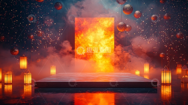 高清大图下载【趣麦麦图】火焰之门