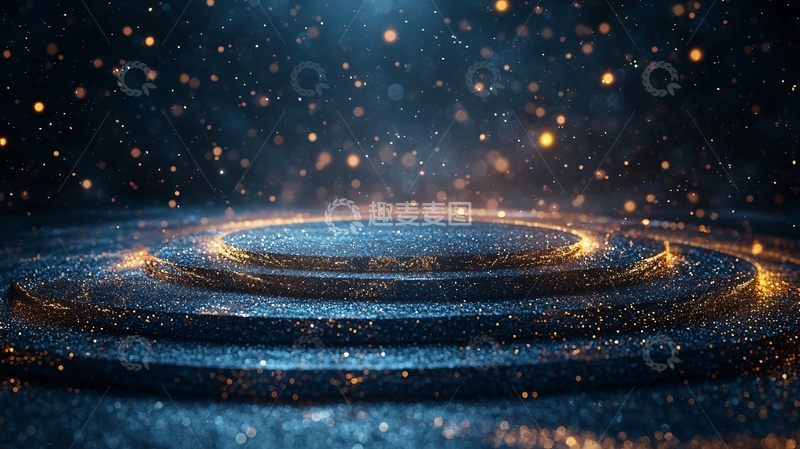 高清大图下载【趣麦麦图】蓝色舞台灯光6