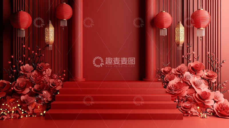 高清大图下载【趣麦麦图】中式背景