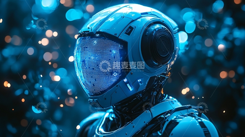 高清大图下载【趣麦麦图】未来科技感机器人