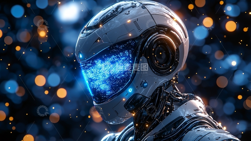 高清大图下载【趣麦麦图】未来科技感机器人