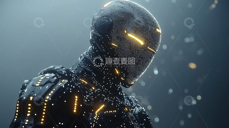 高清大图下载【趣麦麦图】未来感机器人