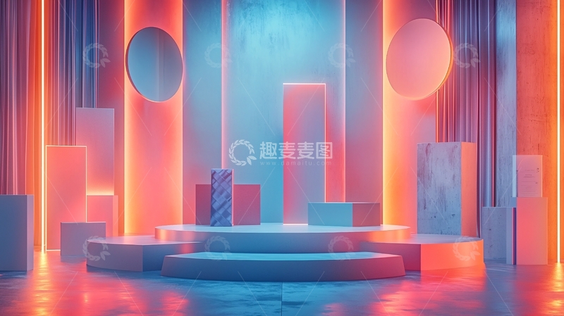 高清大图下载【趣麦麦图】霓虹灯背景