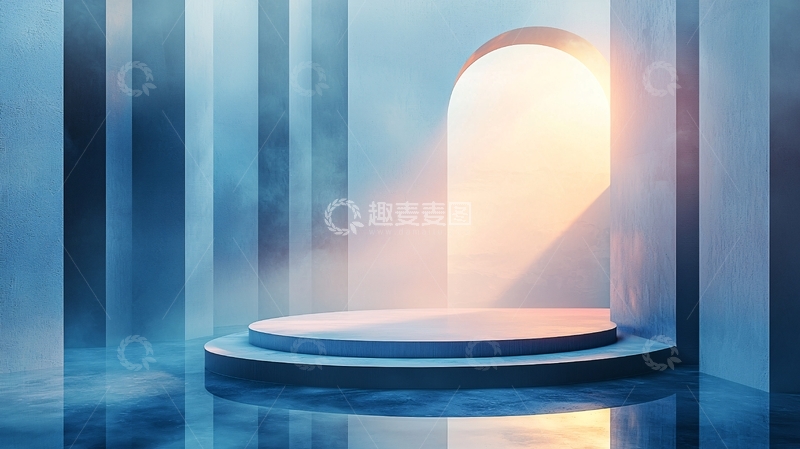 高清大图下载【趣麦麦图】蓝色梦幻场景