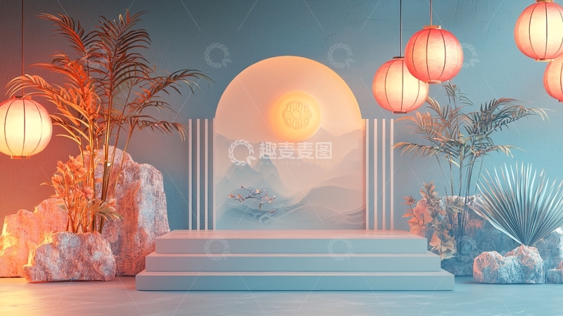 高清大图下载【趣麦麦图】中式场景3