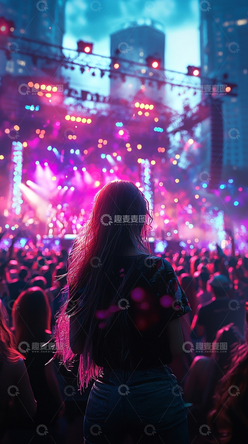 高清大图下载【趣麦麦图】演唱会夜景