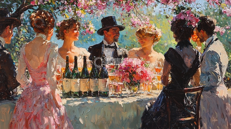 高清大图下载【趣麦麦图】花园聚会