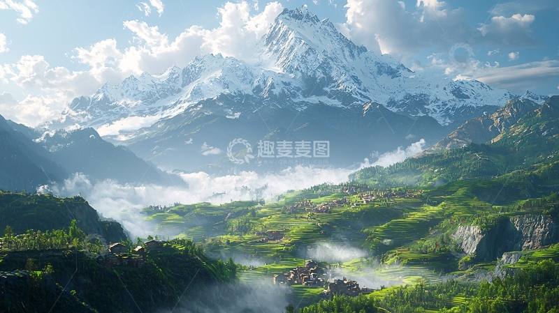 高清大图下载【趣麦麦图】雪山