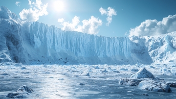 极地冰川壮丽景色