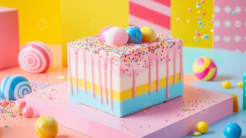 高清大图下载【趣麦麦图】彩色蛋糕