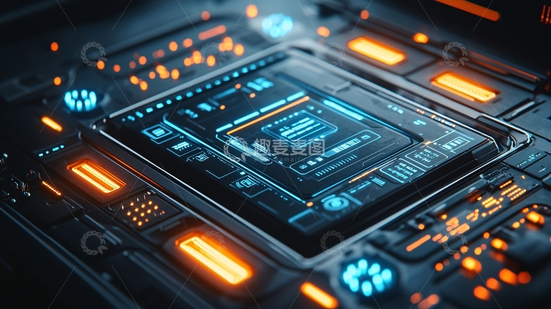 高清大图下载【趣麦麦图】高科技感未来科技芯片