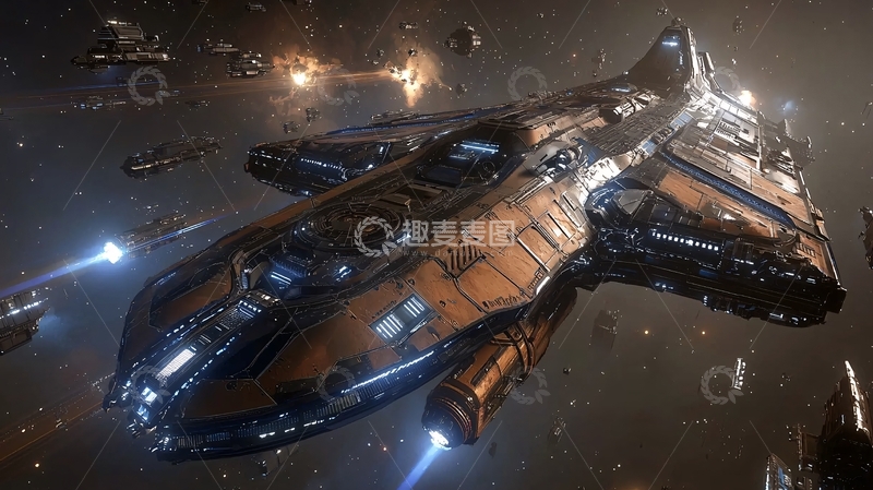 高清大图下载【趣麦麦图】宇宙战舰