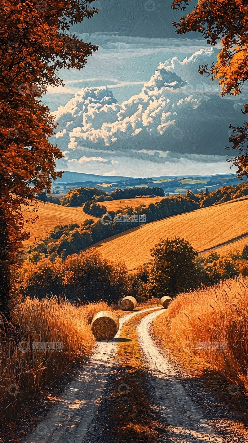 高清大图下载【趣麦麦图】秋季田园风光