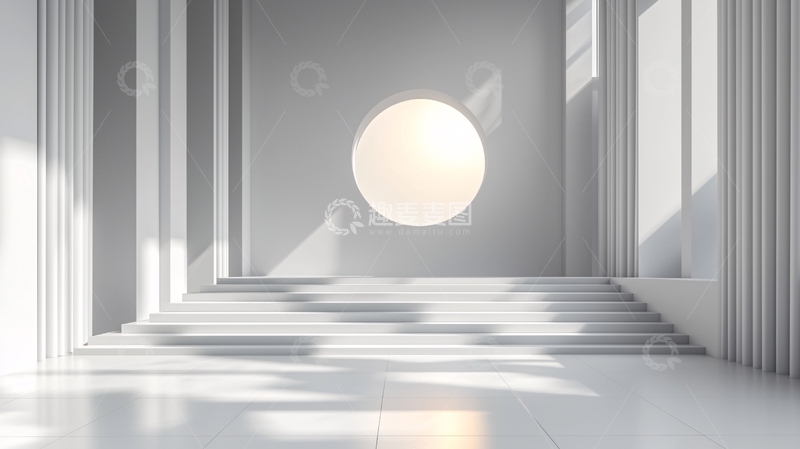 高清大图下载【趣麦麦图】极简主义白色室内设计